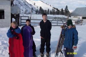 snow sledding #1 1-18-02